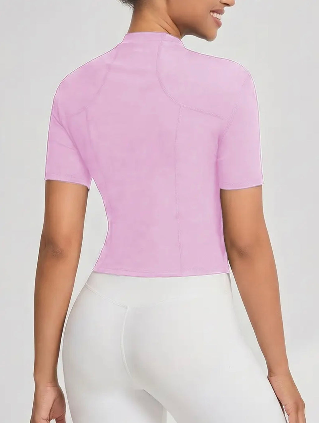 Short Zip Yoga Shirt