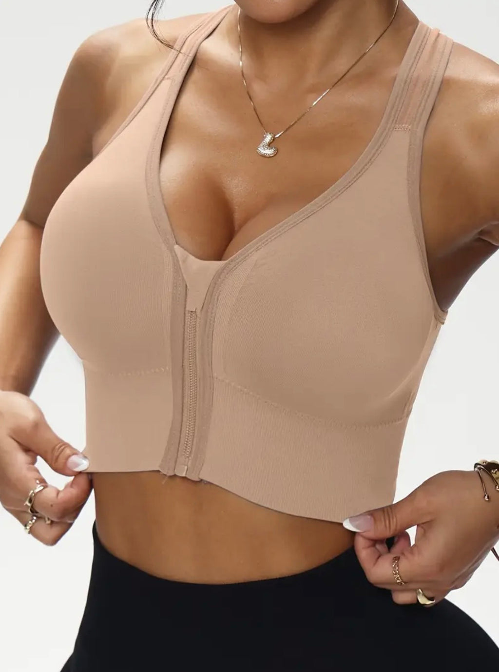 Ziper Yoga Bra